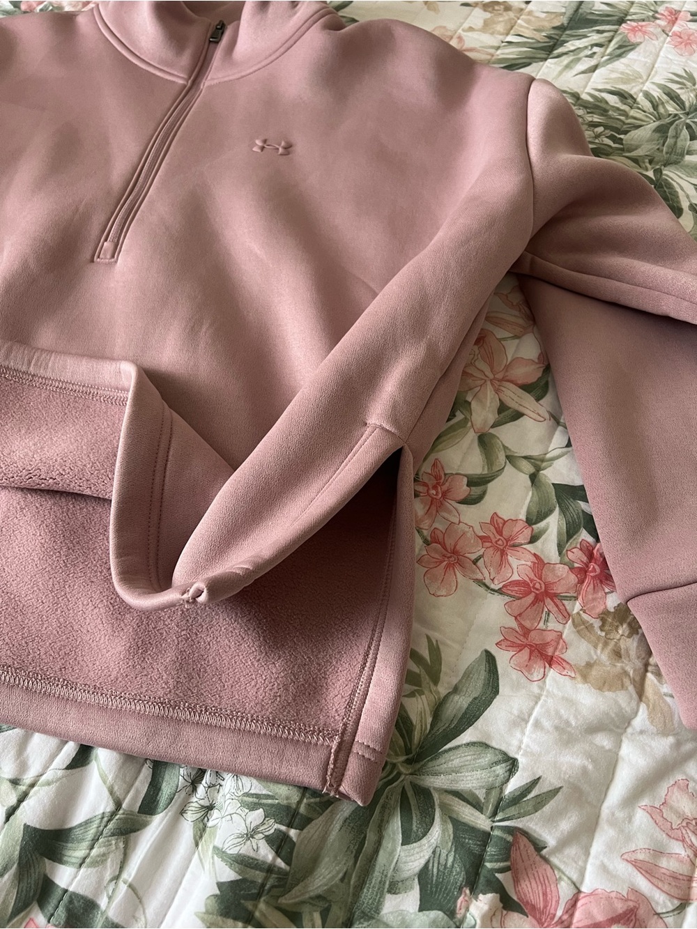 Under Armour Dusty Rose Half-Zip Sweatshirt